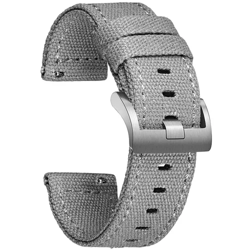Hemsut correas de reloj de lona de mayor calidad correas de muñeca de liberación rápida 18mm 20mm 22mm 24mm para hombre y mujer