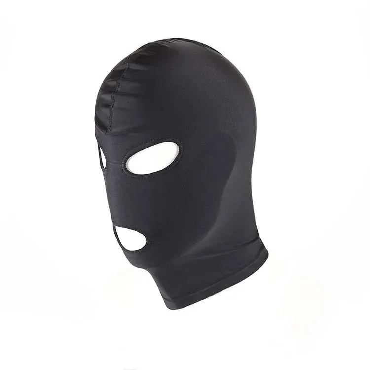 Masque de fétiche à capuche pour adultes, jouets sexy, bouche ouverte, bondage des yeux, masque de fête, cosplay, équipement de sauna, jeu BDSM, ensemble de bondage