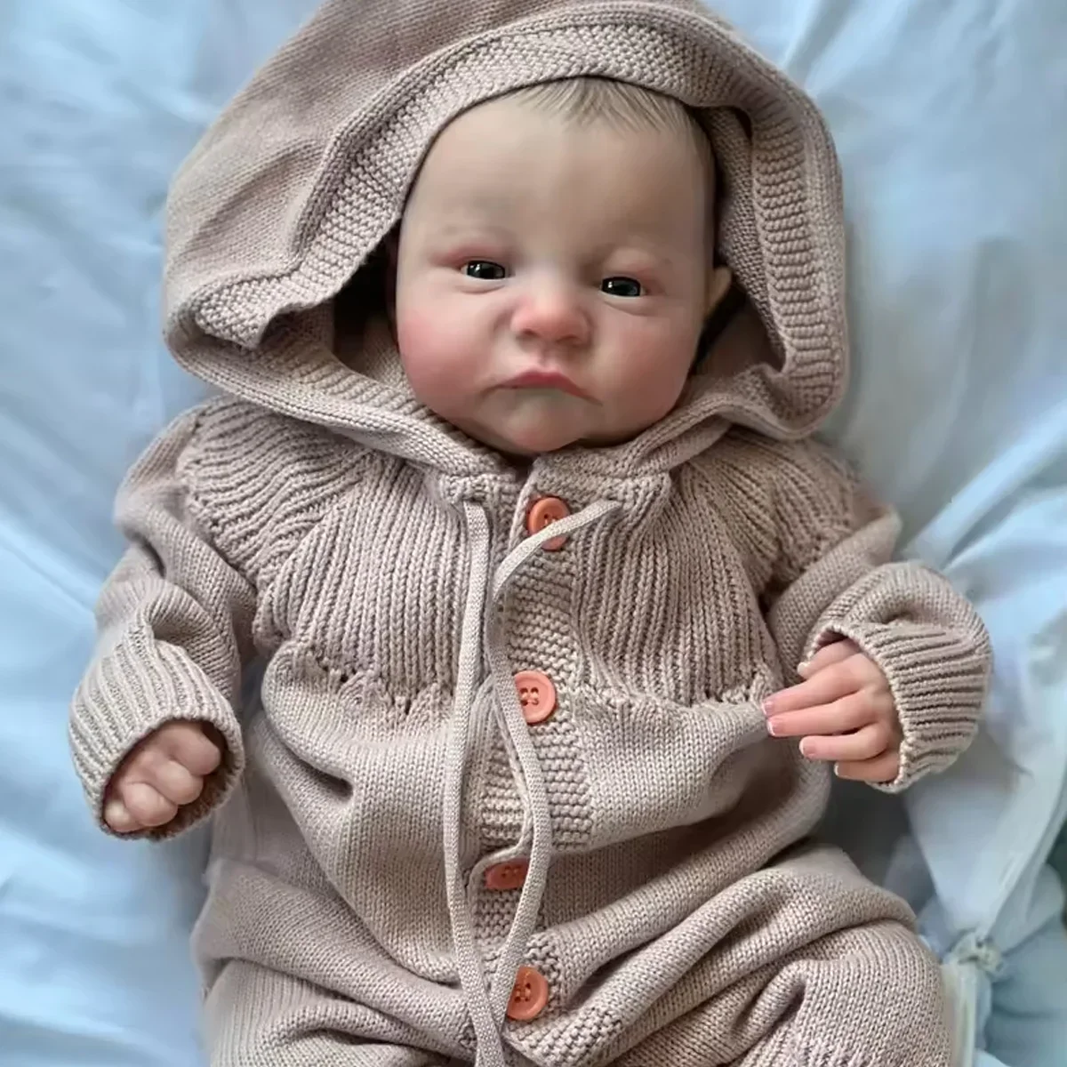 Nieuwe 16-inch volledig vinyl Levi Reborn jongenspop, handgemaakte baby soft touch knappe pasgeboren pop, een verjaardagscadeau voor kinderen