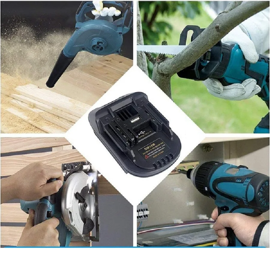 

Преобразователь аккумулятора от 20 В до 18 В, адаптер инструмента для Dewalt DCB183 DCB203 DCB200 для Milwaukee M18 для Makita 18 В BL1815 Bl1830 Li-ion