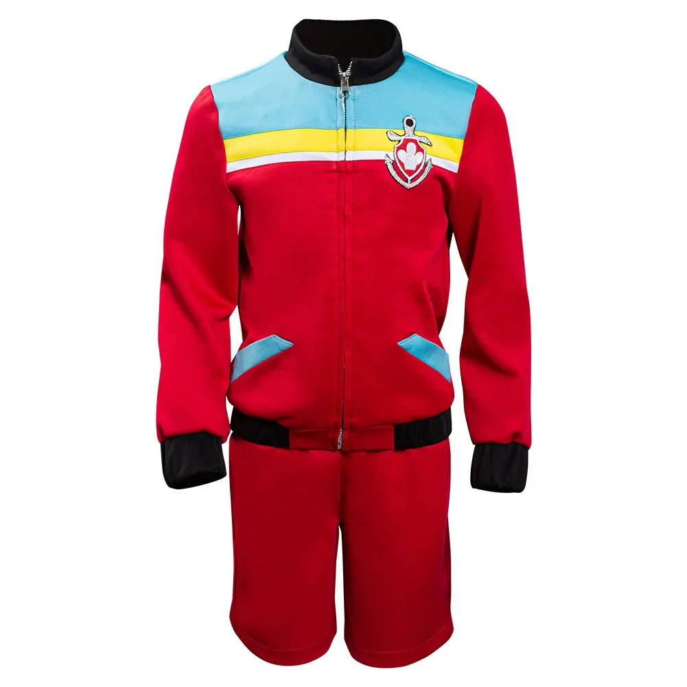 Child Adult Captain Ryder Cosplay Costume Boy Vest Jacket Coat Pants Suit Dog Red Sportswear Halloween Anime Movie Outfit Unisex