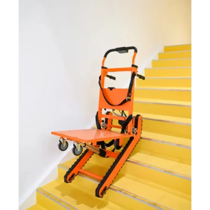 

Foldable Electric Stair Climbing Trolley Electric Crawler Lift Truck with Steel Platform Volume Version Hand Carts
