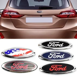 15x6cm ABS Car Front Hood Trunk Tail Sticker for Edge Ecosport Transit Fiesta Ranger Focus Fusion Escape Transit Mondeo Emblems