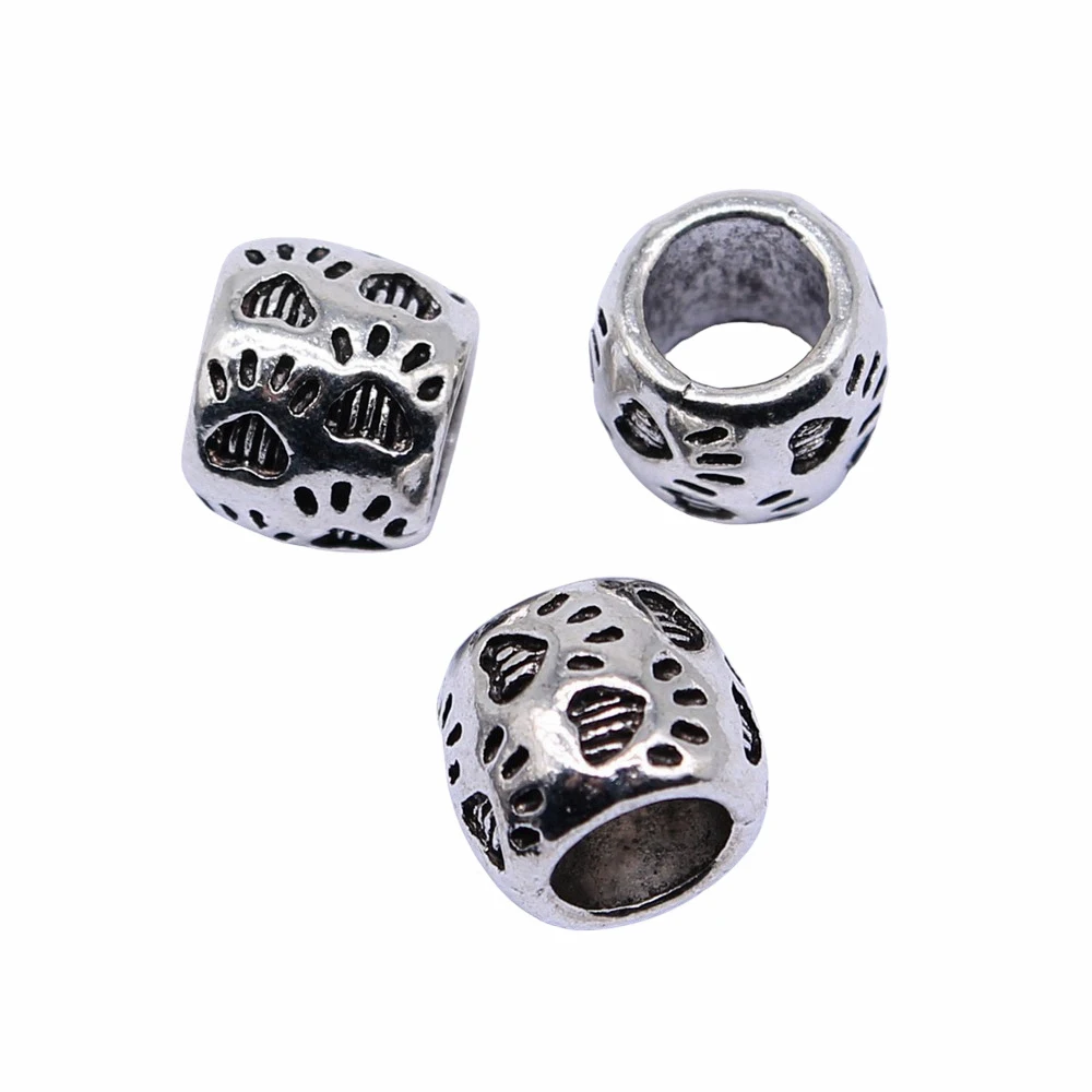 Men Accessories Big Hole Spacer Beads Jewelry And Accessories 9.8x9.8x8.3mm 10pcs