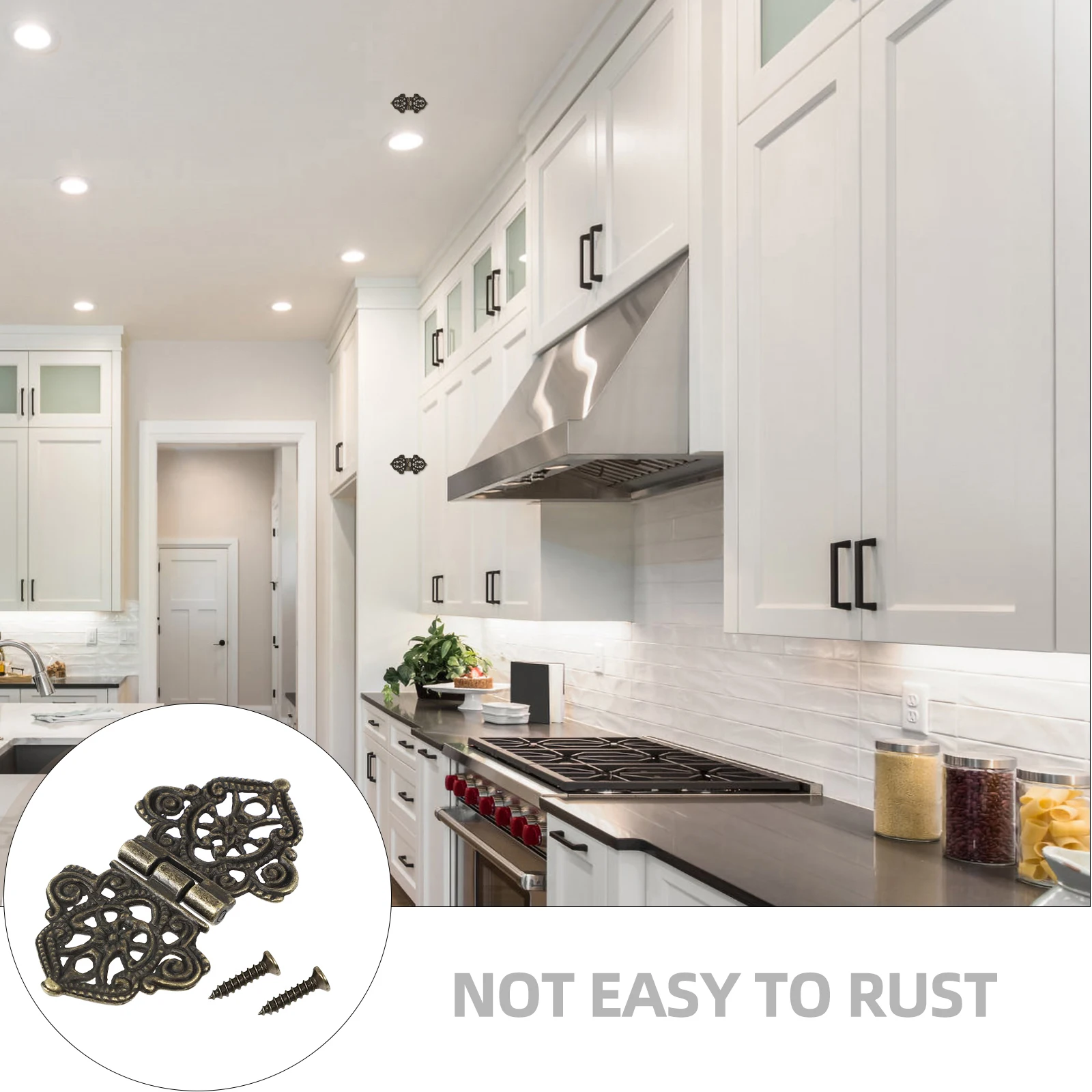 

10Pcs Zinc Alloy Vintage Wooden Box Hinges Durable Hinge for Jewelry Gift Box Mini Furniture Supplies Zinc Alloy Hinge