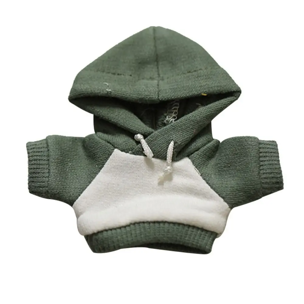 Cotton Doll Clothes Undershirt Solid Color Hoodie 12cm Plush Doll Clothes High Quality Sweater No Attributes Doll Clothes