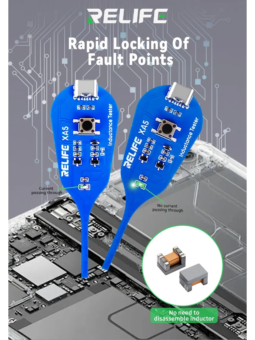 RELIFE XA5 Inductie Tester Elektromagnetische Contactloze Foutdetectie Tool voor Telefoons PCB Moederbord Reparatie Diagnostiek - afbeelding 2