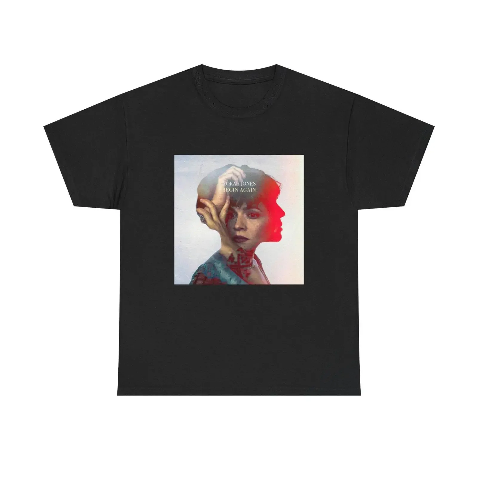 Norah Jones Begin Again Premium T shirt vintage Washed Versatile fashion Stretched Unisex Soft Comfortable homme graphic Casual