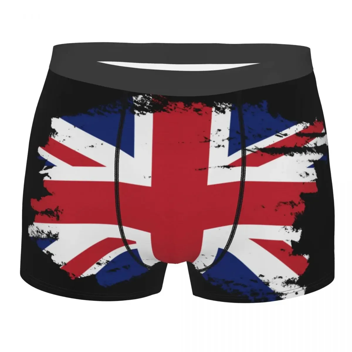 Custom Novelty UK Flag Boxers Shorts Panties Male Underpants Breathbale Union Jack British Proud Briefs Underwear