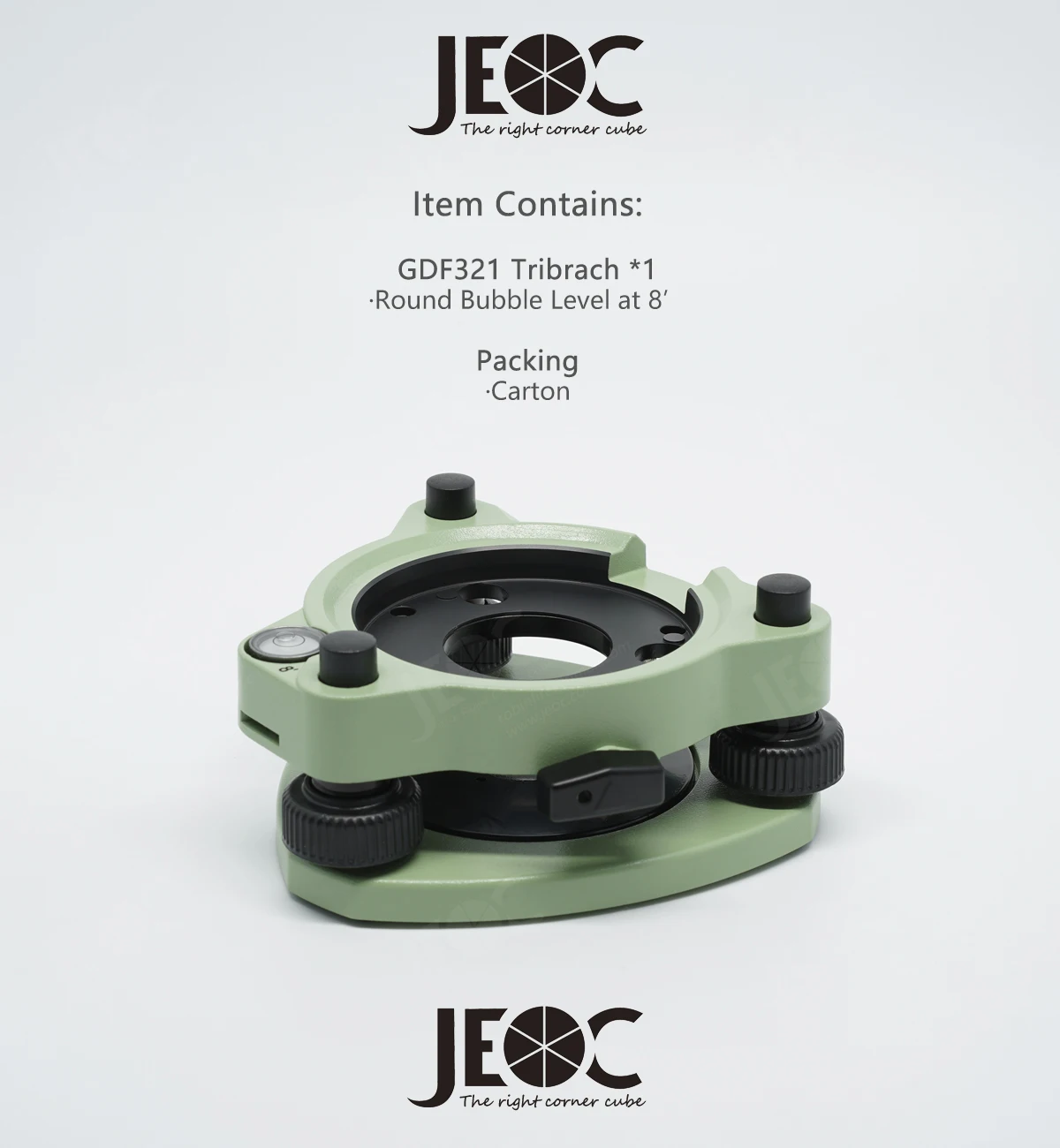 JEOC GDF321 Hochpräziser Dreifuß für Leica Geosysteme,, ohne optisches Lot – Detail 1
