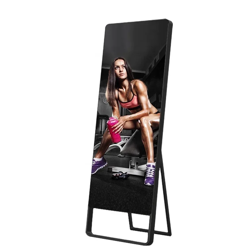 Personal Trainer Interactive Exercise Mirror Gym Exercise Fitness Sport Mirror  Smart Mirror Touch Screen For Training