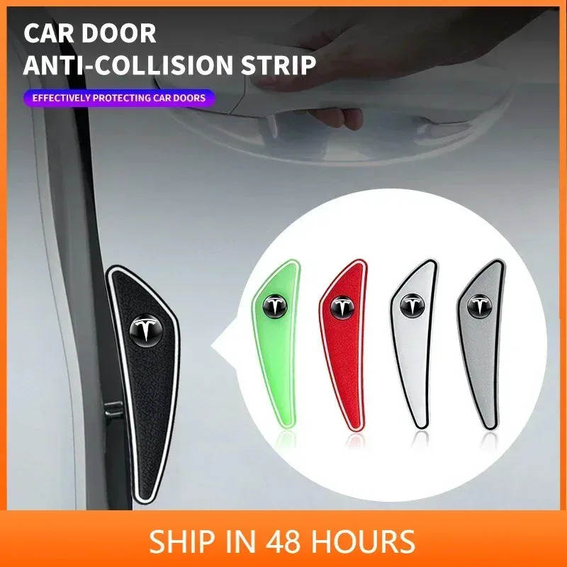 

4 шт., защитная наклейка на бампер для дверей автомобиля, защитная наклейка для Tesla Model 3 S X Y Style Roadster Invader Coil Mod WYE K80