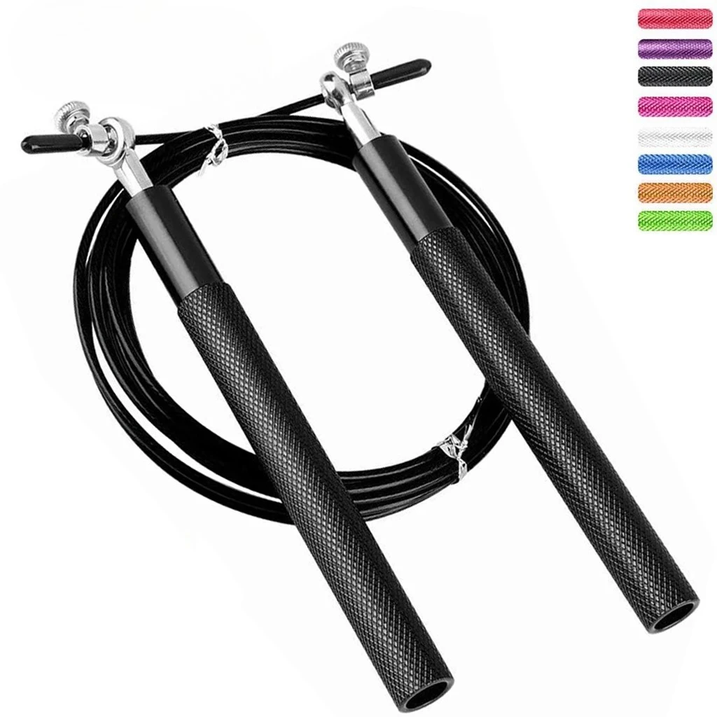 Speed Jump Rope Crossfit Men Women Kids Gym Workout Equipment Steel Wire Bearing Multiple Color Adjustable Fitness Training Tool