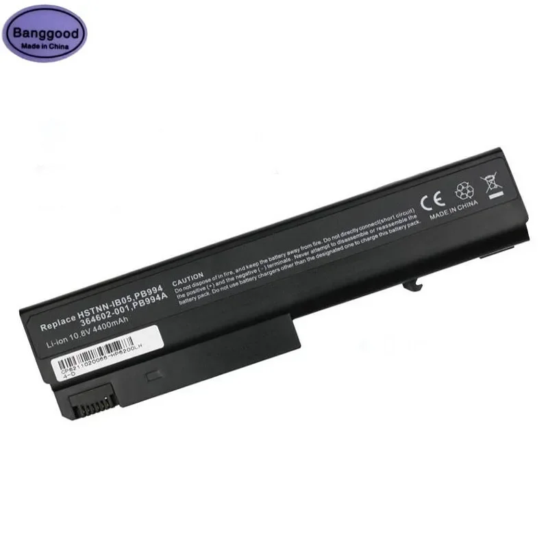 

Banggood 4400mAh HSTNN-IB05 PB994 Laptop Battery for HP 6910P 6710S NC6100 NC6200 NX5100 NX6300 NC6120 NX6325