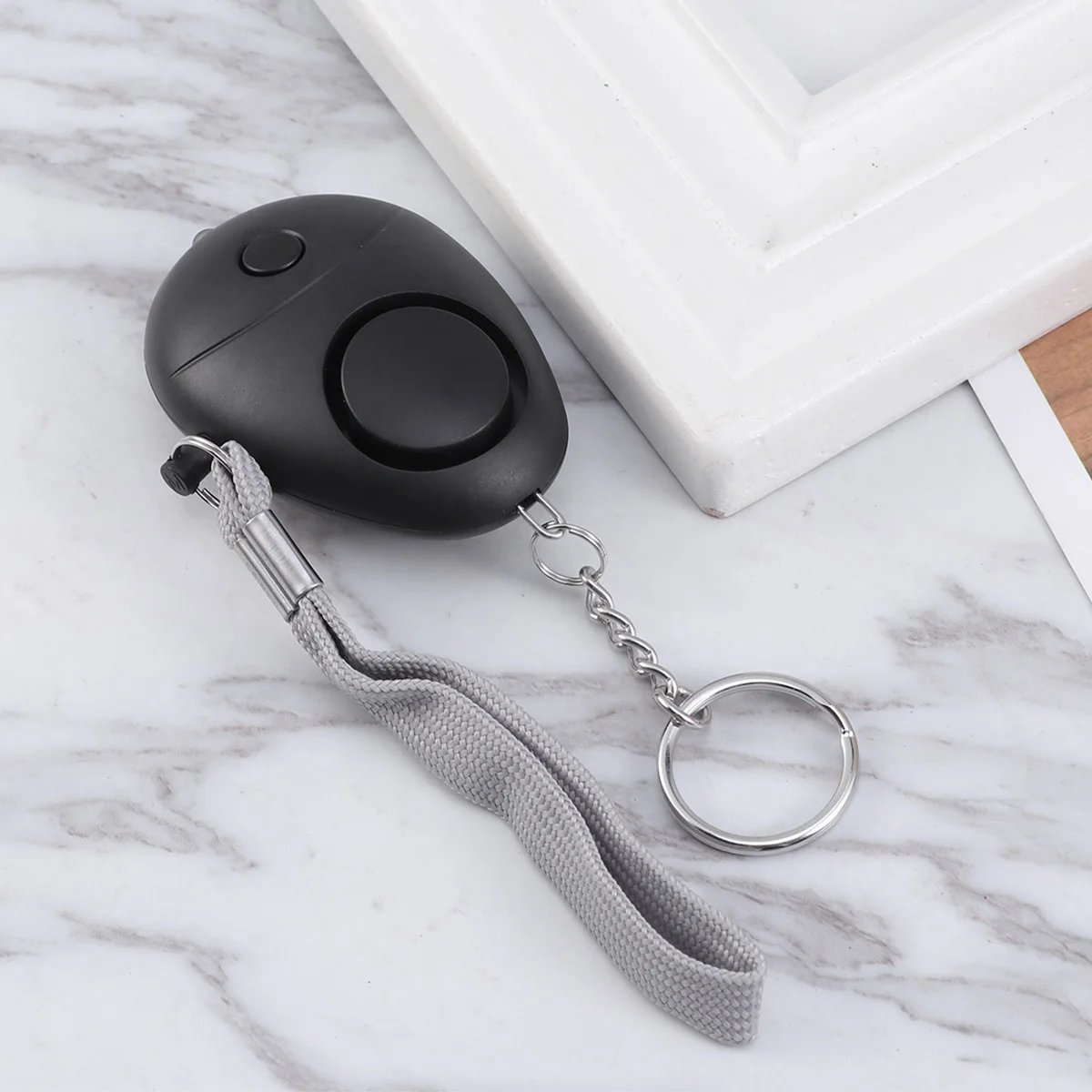 

5Pcs 130Db Mini Personal Alarm Keychain Safety Device with LED Light for Joggers and Lone Workers Wolf Proof Alarm