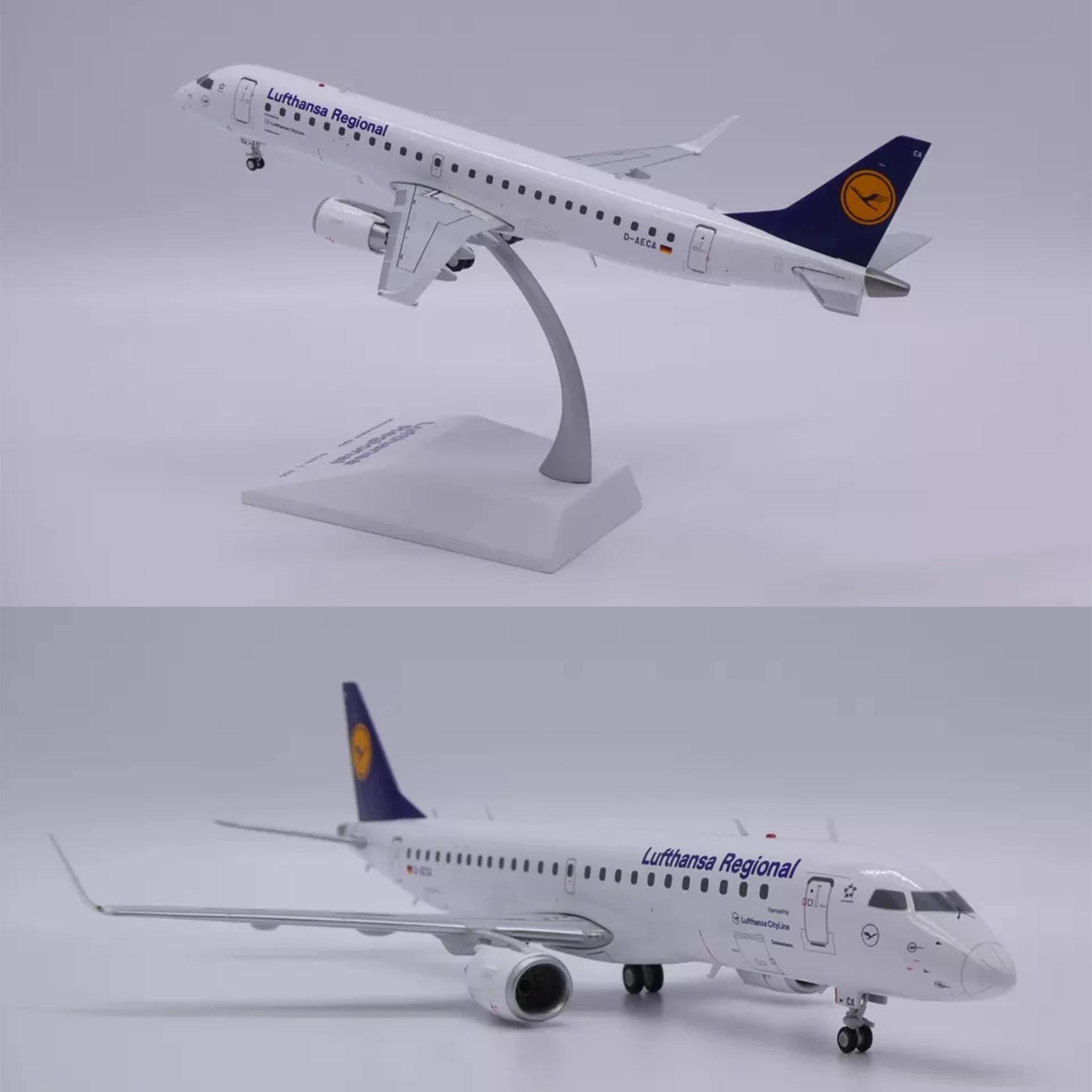 JCWXX20355 1/200 German ERJ-190LR regional aircraft model D-AECA Static alloy finished product model