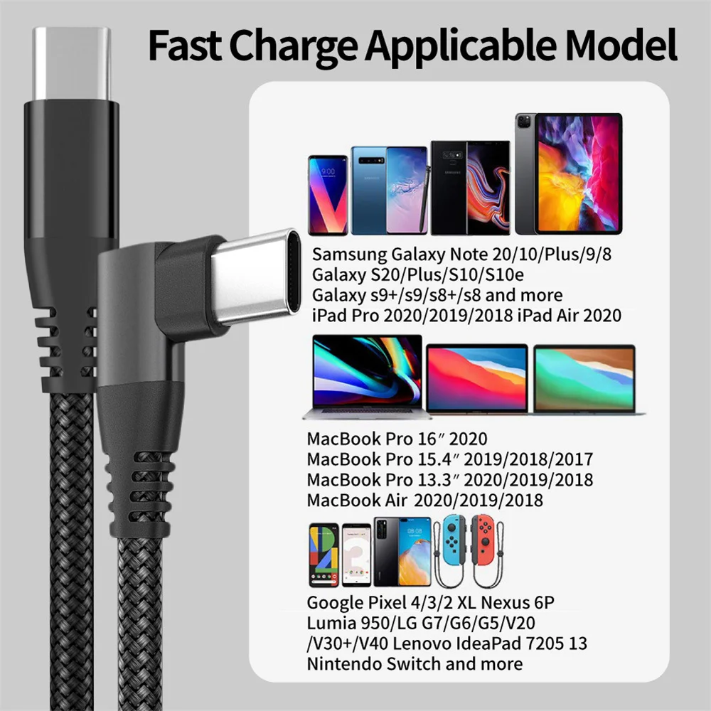 Кабель зарядный ANSEIP USB Type-c с поддержкой быстрой зарядки и синхронизации данных, 60 Вт