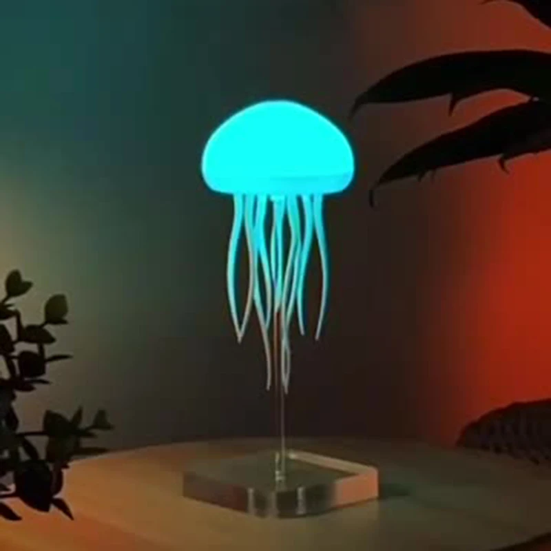 New Design Decoration Rechargeable RGB Multicolor Smart Jellyfish Night Light for Home dropshipping sourcing