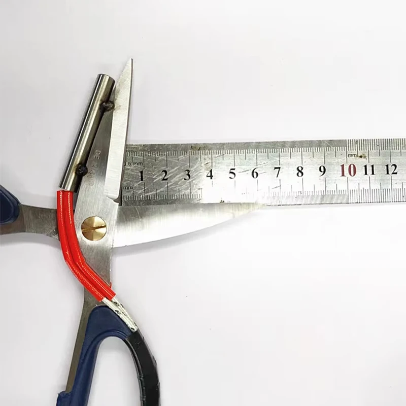 Imagem -03 - Tesoura Eletrotérmica de Temperatura Ajustável Aquecimento Tailor Shears Faca para Cortina de Roupas e Tecidos Não Tecidos 220v