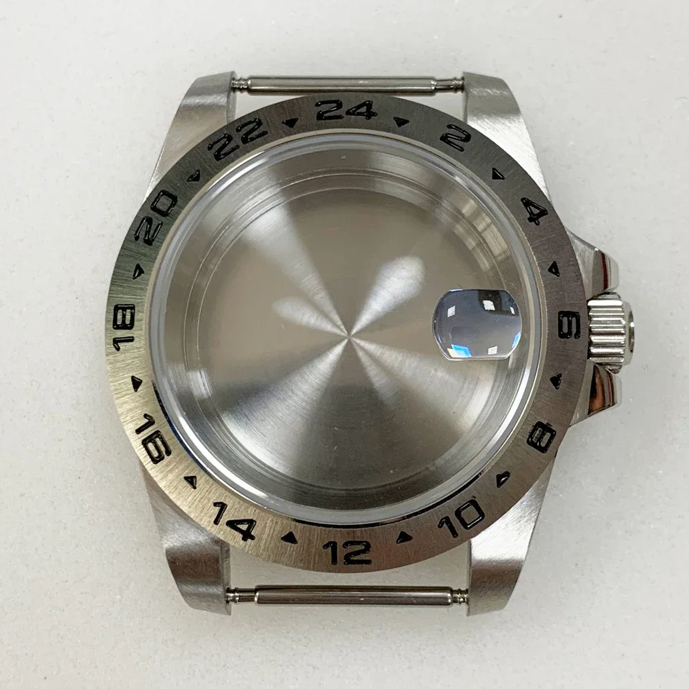 Modified EXP 39MM stainless steel case, fat case, old water ghost sapphire magnifying glass suitable for NH35/36 movement