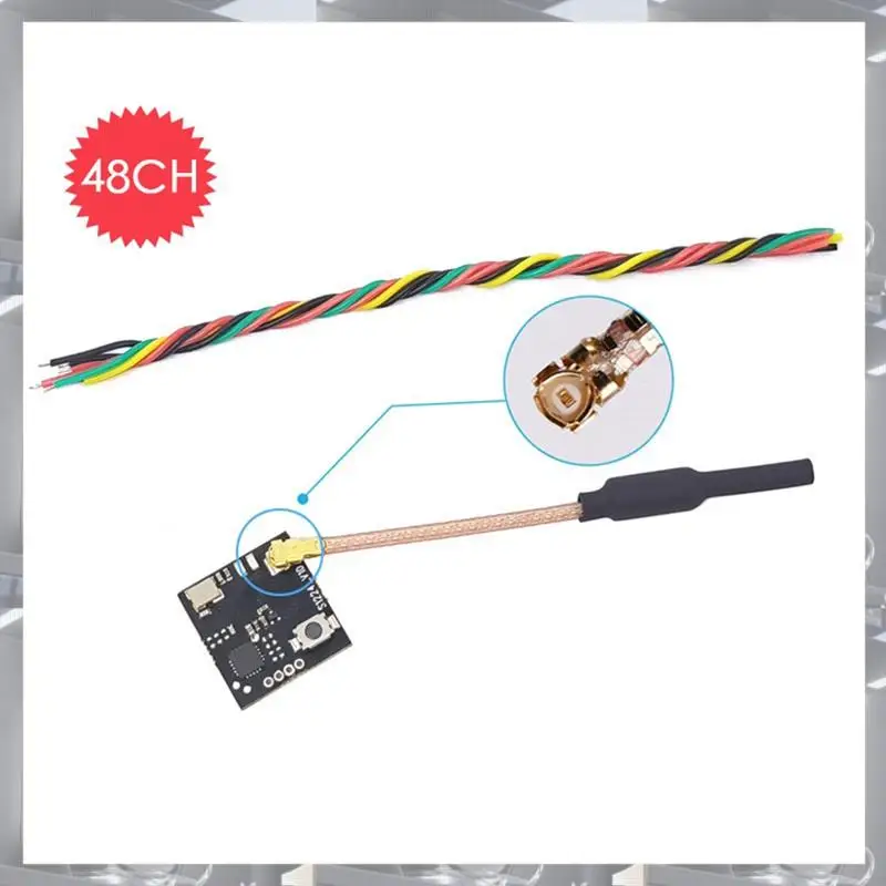 

Hot Selling-Miniature 5.8G 48-Channel VTX 250Mw FPV Video Transmitter Adjustable For RC Drones DIY,Miniature 5.8G 48-Channel VTX