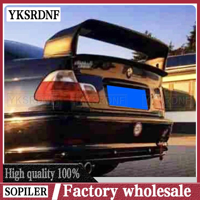 Rear Trunk Spoiler For BMW E46 Coupe Sedan M3 Only 2Door 1998 - 2006 Boot Lip Wing Spoiler Carbon Fiber Glossy Black