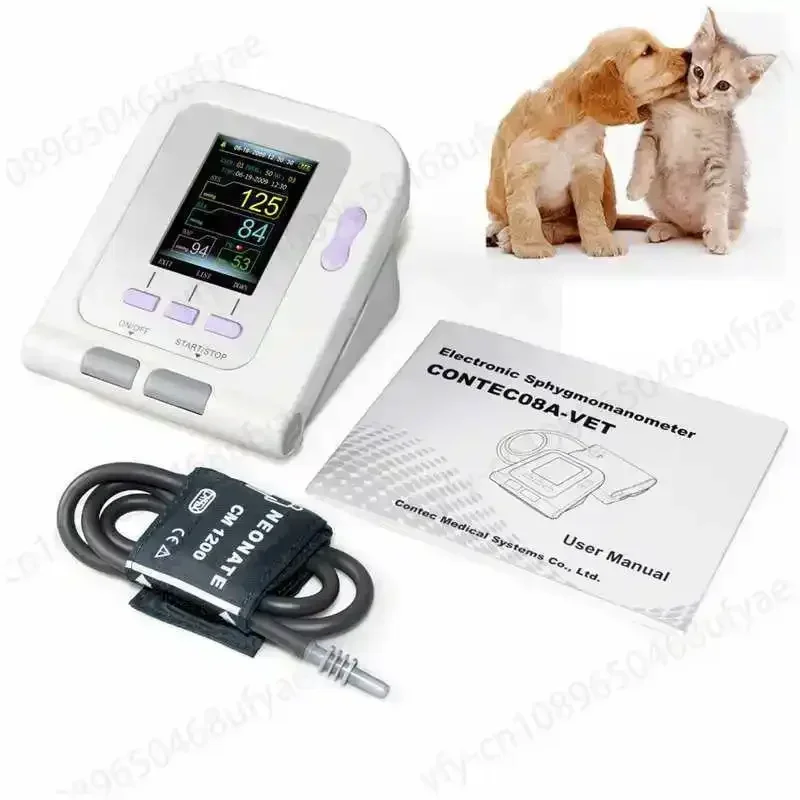 CONTEC08A Digital Veterinary NIBP Animal dog cat Blood Pressure Monitor pets Probe Animal for VET