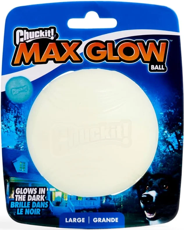 Chuckit Max Glow Ball Dog Toy  for dogs