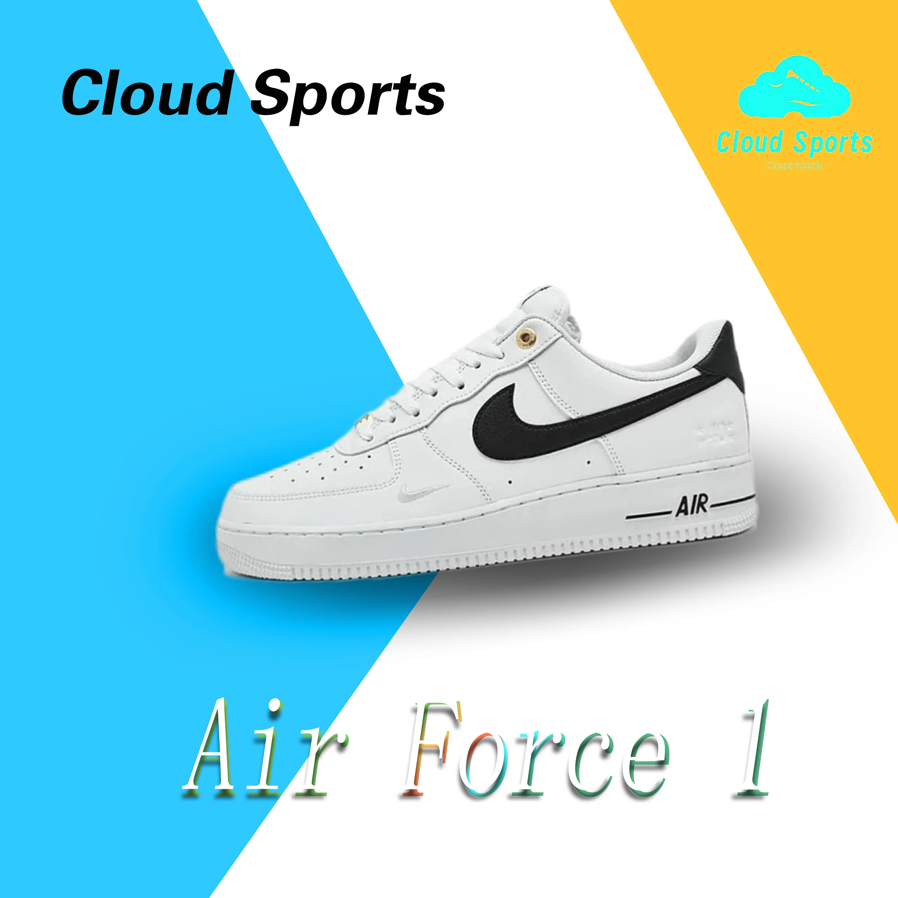 Nike Air Force 1 se Comfortable and versatile wear-resistant and non-slip low-top board shoes black and white