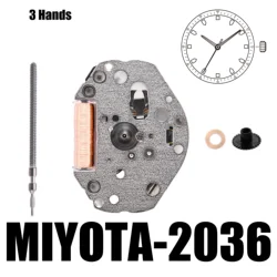 MIYOTA 2036 Standard｜Movements MIYOTA Watch Movement Cal.2036，3 Hands, Standard Movement.Size:6 3/4×8''' Heigh:3.15mm