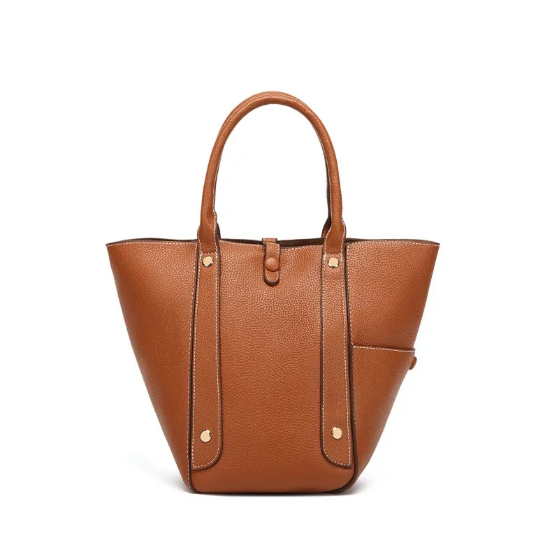 

Новая женская сумка-корзина из высококачественной воловьей кожи, ручная сумка-тоут, женская сумка через плечо в форме ведра