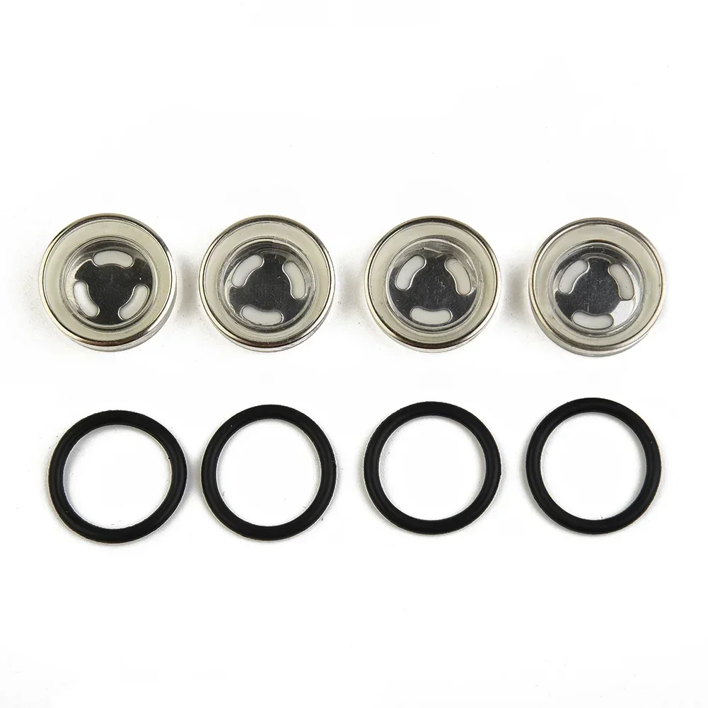 4set Master Cylinder Brake Lever Reservoir Sight Glass Gasket 18mm For Motorcycle Scooter ATV Dirt Bike Hydraulic Clutch