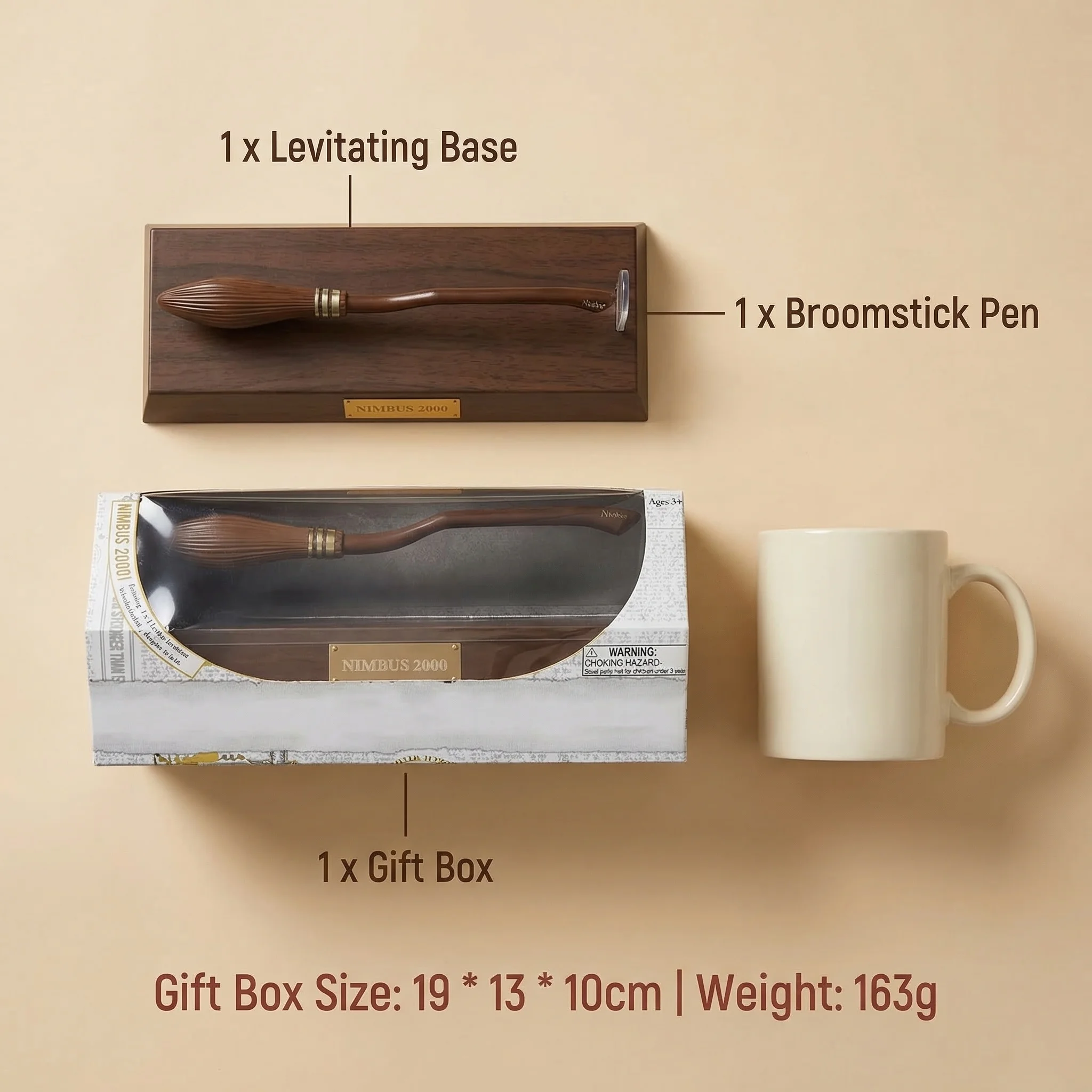Haries Fanartikel Nimbus 2000 Schwebender Besenstift Magnetisch Levitierender Kugelschreiber Schreibtisch-Spielzeug Geschenk – Detail 5