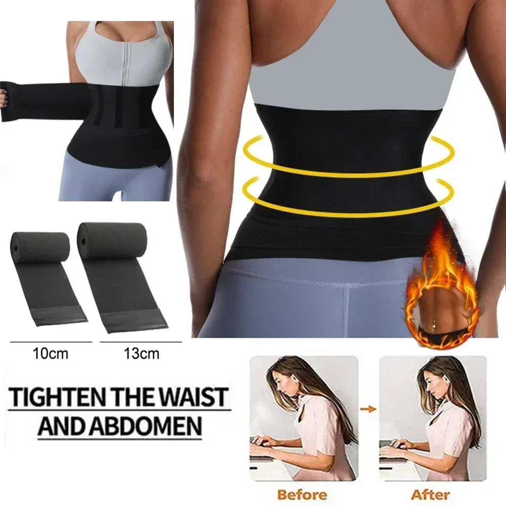 1/2 Piezas Faja Reductora y Moldeadora de Cintura para Mujer, Moldeador Corporal, Cinturón Postparto para Aplanar el Vientre, Corsé