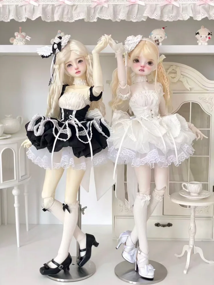 Nouveauté BJD vêtements de poupée pour 1/4 accessoires de poupée jupe douce chaussettes ensemble de couvre-chef poupée habiller cadeau bricolage vêtements (pas de poupée)