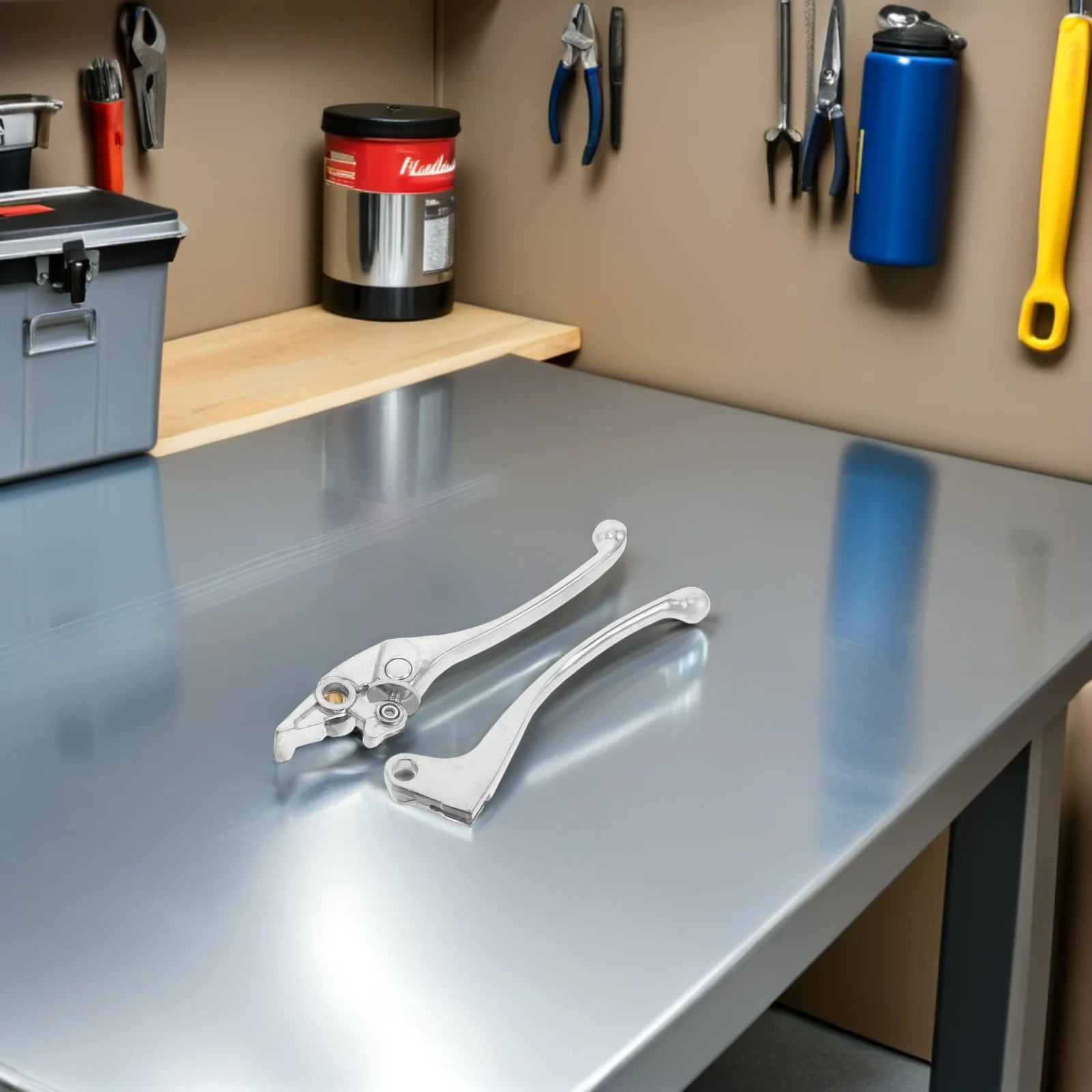 

1 Pair Motorcycle Clutch Lever Front Handlebar Replacement High Strength Metal Ergonomic Design All Weather Resistance For