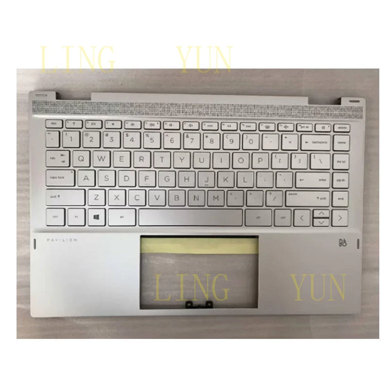 

Крышка корпуса (C-крышка) для ноутбуков HP 14-DW, 14M-DW с клавиатурой с подсветкой L96523-001, L96519-001