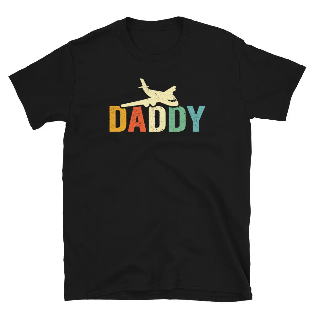 Daddy PiloT T Shirt Dad Airplane Aviation Co Airline Flying Planes Aircraft Aviator Mechanic