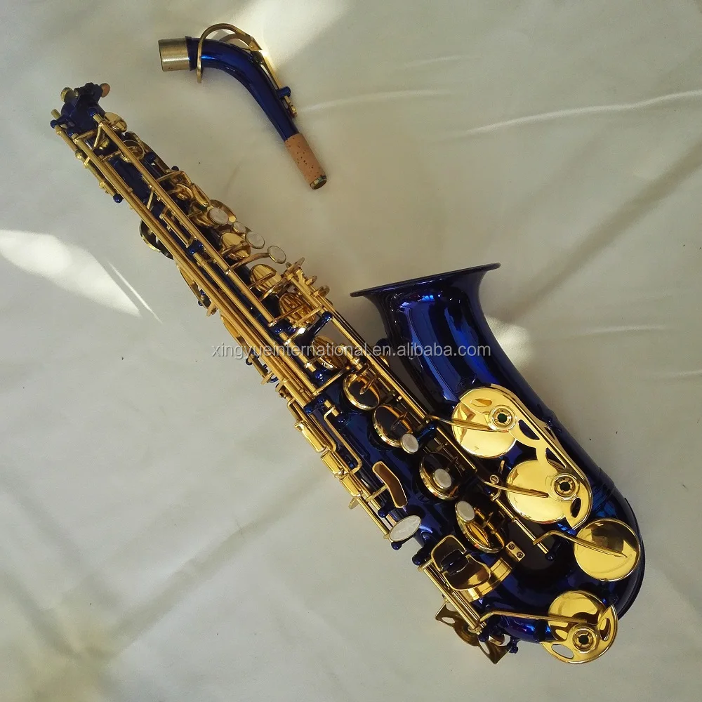 Blue Saxophone Cheap Price Colored Saxophones for Beginners