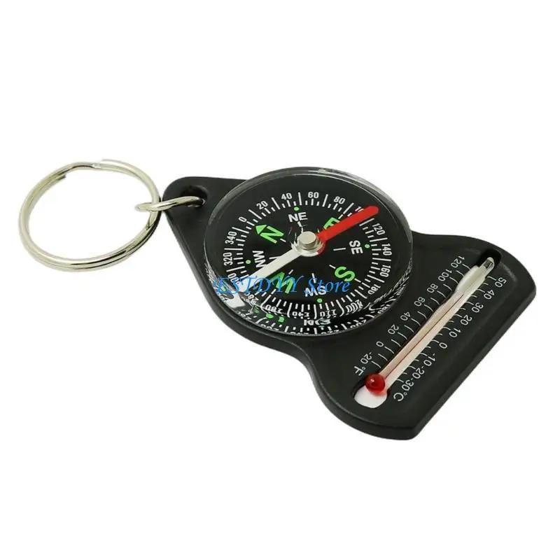 G6DE – porte-clés en plastique Durable, thermomètre compas, mises à jour météorologiques précises, thermomètres pour activités