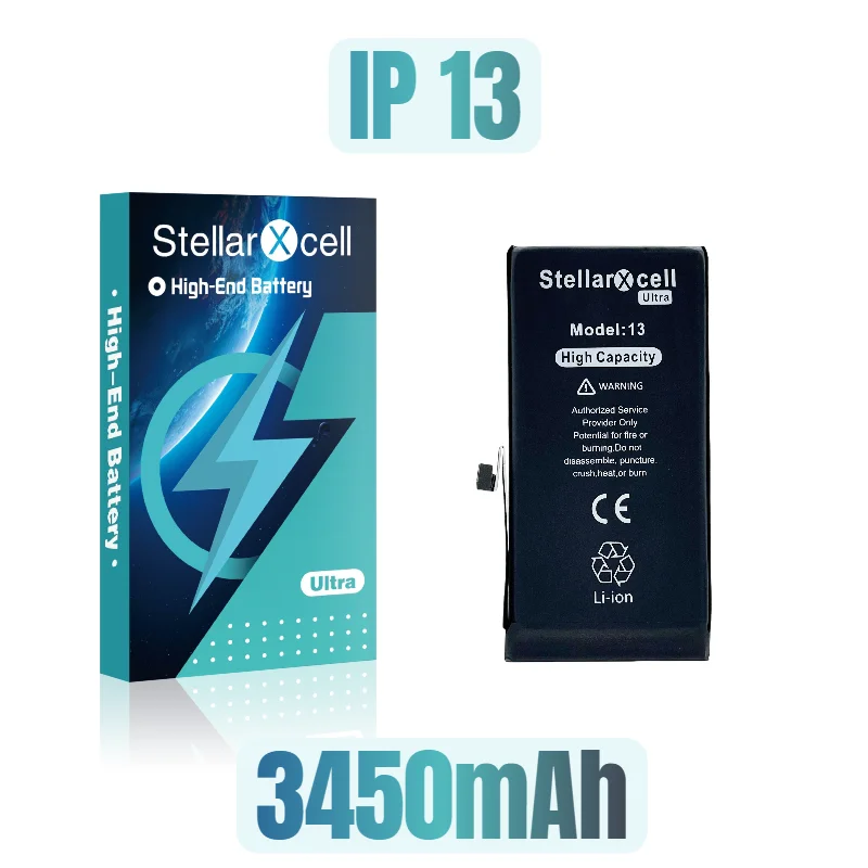 StellarXcell Ultra High capacity batterij 7037 TI voor iPhone 7 8 X XR XRMAX XS 11 12 Pro 13 mini 14 Plus 15 Pro Max met gratis gereedschap