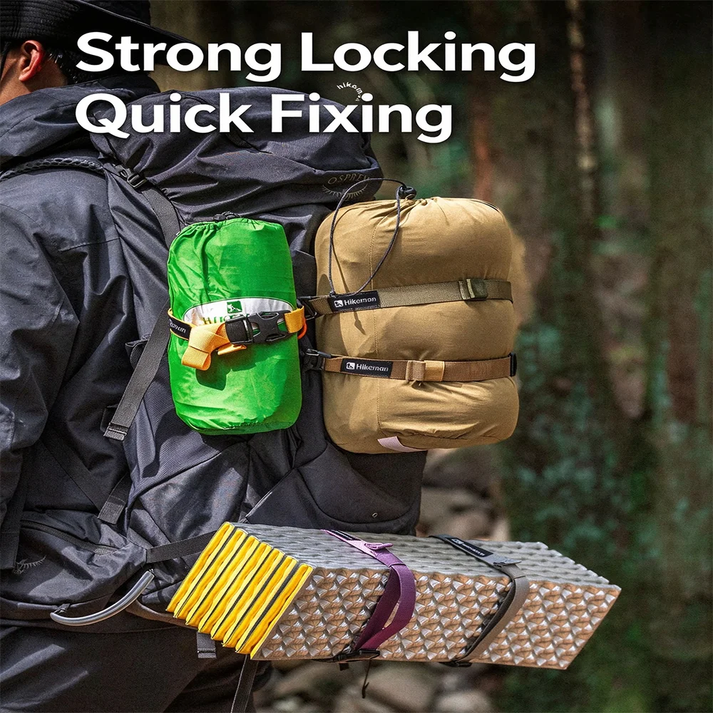 Outdoor Backpack External Attachment Strap for Hiking and Travel Multi-functional and Adjustable Socket Strap