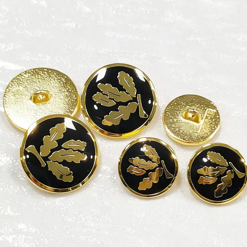 10 Stück 15/20mm Gold Metallknöpfe für Damenbekleidung, Manschetten, Ausschnitte, DIY Nähen, Handarbeit, Accessoires, Nähknöpfe – Detail 2