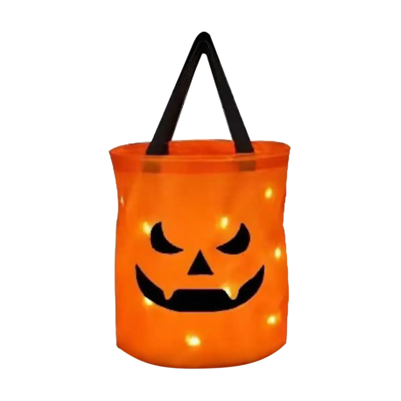 Halloween Led Light-Up Trick Or Bags Licht Led Halloween Truc Of Emmer Pompoen Snoep Grote Zakken | Gezicht Halloween Emmer