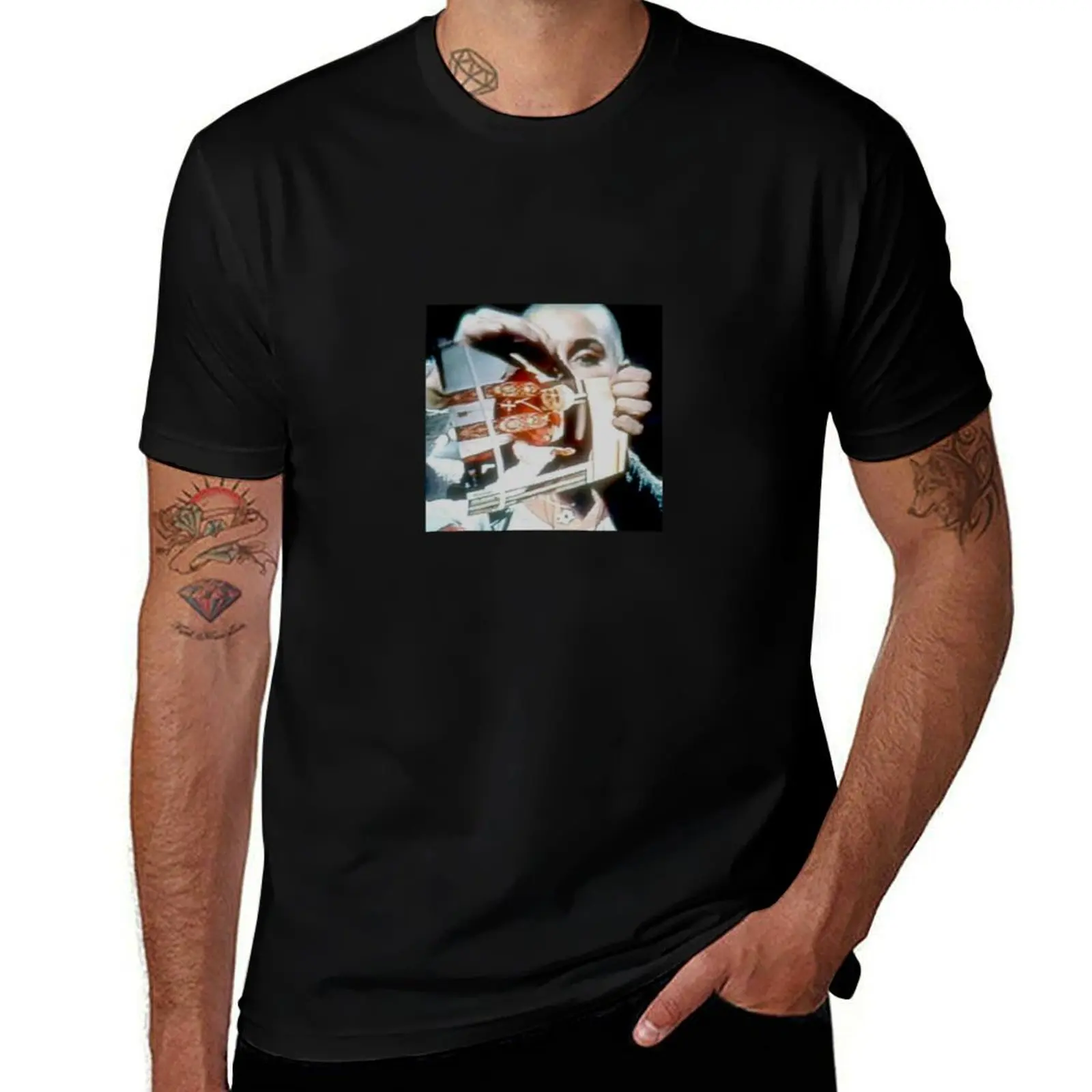 

sinead o&x27;connor pope incident T-Shirt cotton tshirt 100% g man t shirts for men
