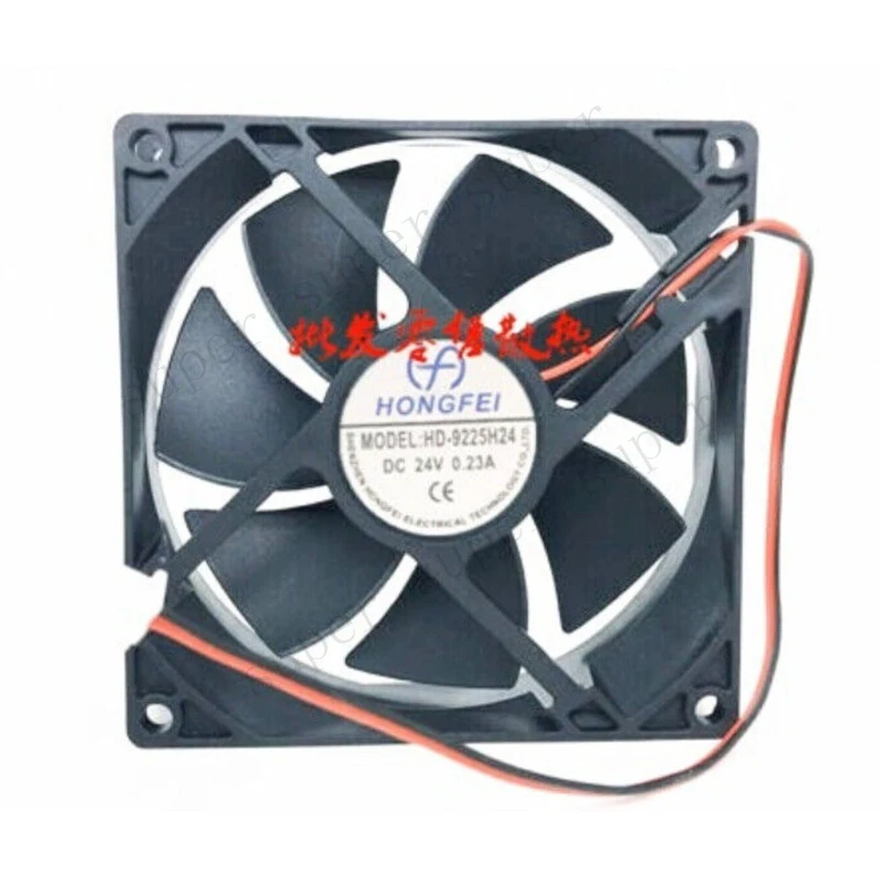 Вентилятор охлаждения S+ 1 шт. HONGFEI HD-9225H24 DC24V 0.23A 9025 9CM 2-проводной