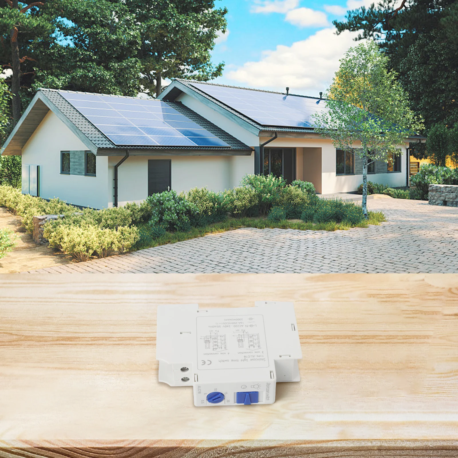Timer Switch for Stair Lights Efficient 220 240V Operation with User friendly Time Settings from 0 5 to 20 Minutes