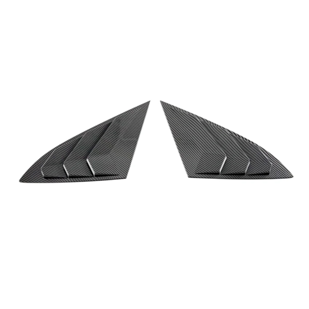 For Changan UNIV UNI-V 2023 2024 Car Rear Spoiler Wing Side Window Triangle Trim Cover Trim Accessories - ABS Carbon