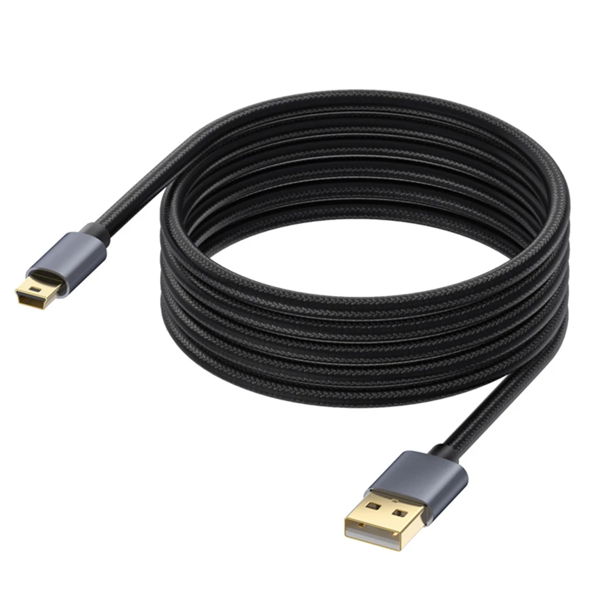 10m 5m 3m 1,8 m 0,3 m Mini Cable USB USB a USB Cable de cargador de datos rápido para reproductor MP3 MP4 coche DVR GPS cámara Digital HDD