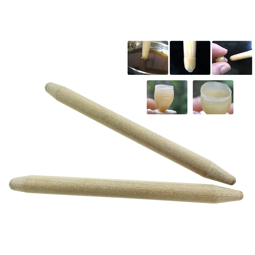 2PCS Queen Rearing Wooden Rod Stick For Artifical Cell Beewax Apis Mellifera Farm Fecundation Beekeeping Products